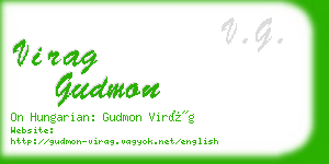 virag gudmon business card